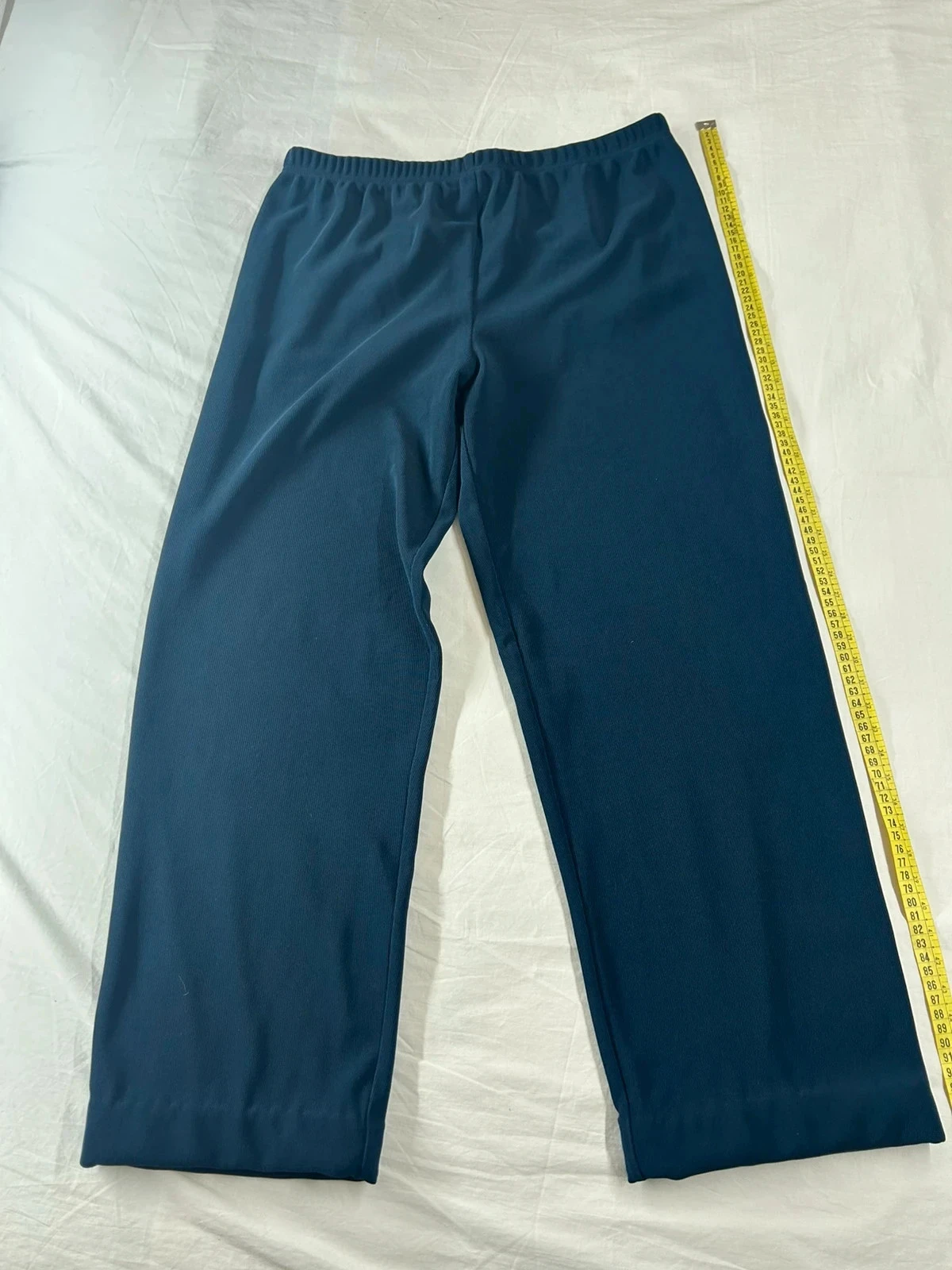 Pantalon à jambes larges bleu marine